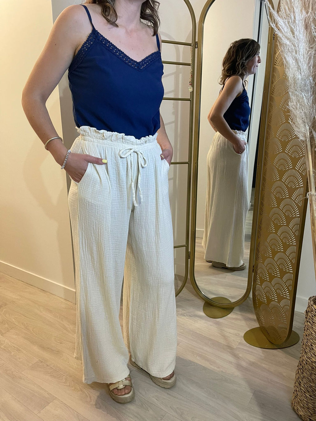 Pantalon gaz de coton ZYLA