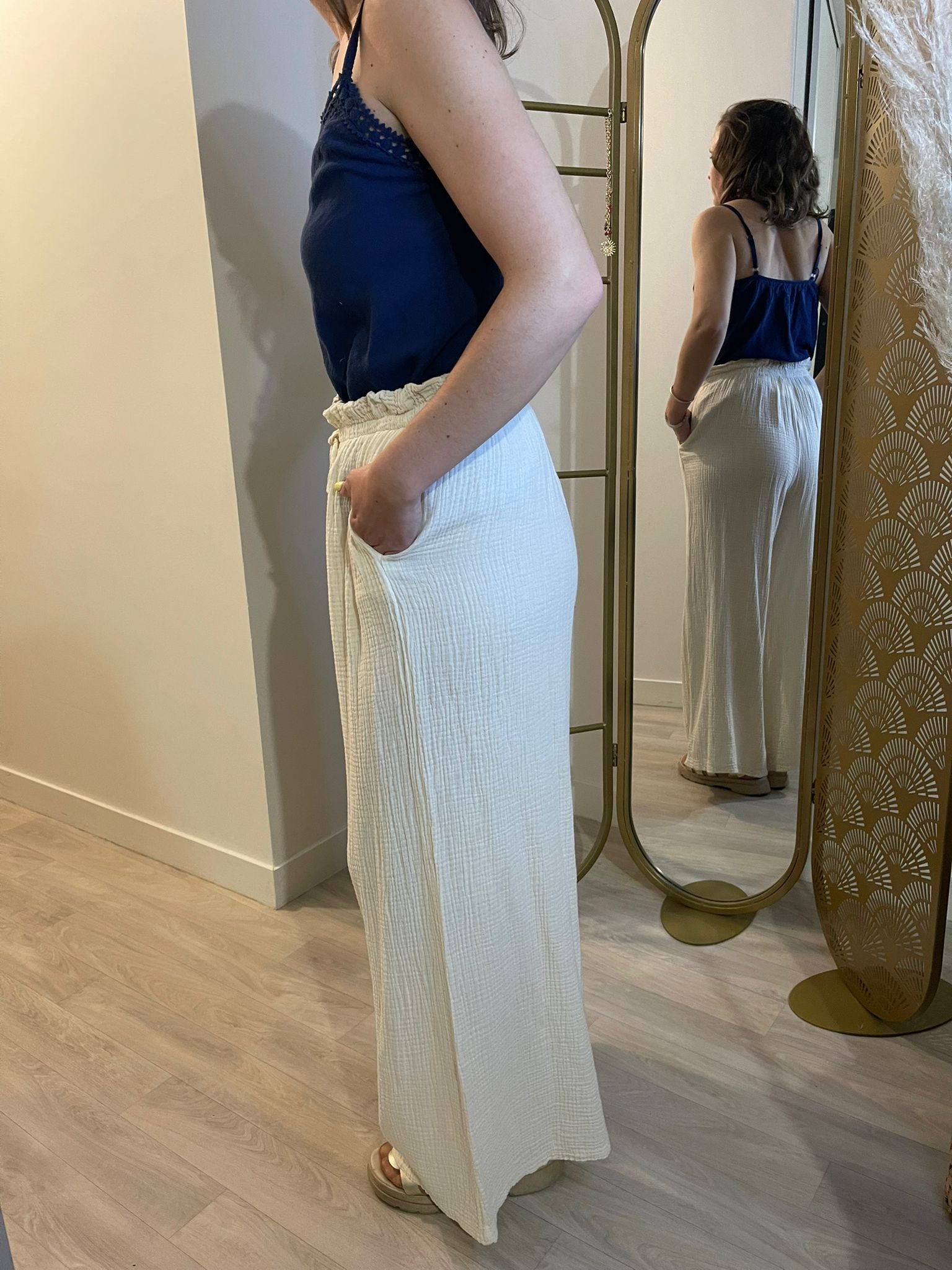 Pantalon gaz de coton ZYLA